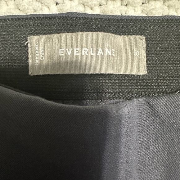 Everlane Side Zip Stretch Cotton Pants size 10 grey/blue - Picture 8 of 10